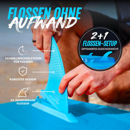 Bluefin SUP CRUISE 2020 Stand Up Paddle Board Set - Blau 10"8'