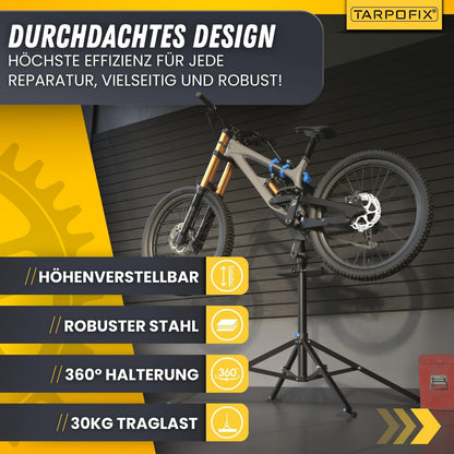 Tarpofix Fahrrad Montageständer bis 30 kg für E-Bike und Fahrrad