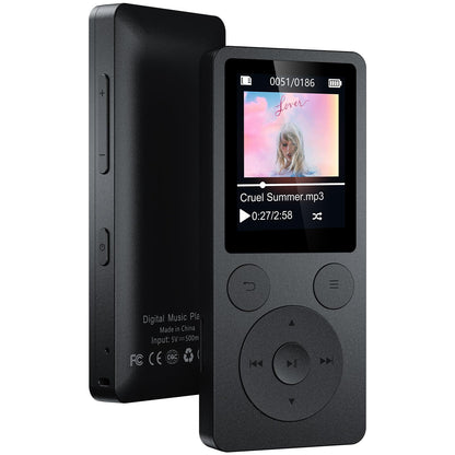 ODEJOI X91 MP3-Player mit Bluetooth 5.3, 64 GB & Lautsprecher – kompaktes Design mit 1,8-Zoll-Display und physischen Tasten