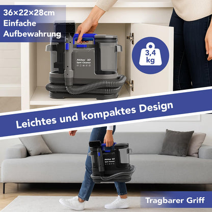 Akitas X7 Waschsauger Polsterreiniger, 600 W, 2-Tank-System