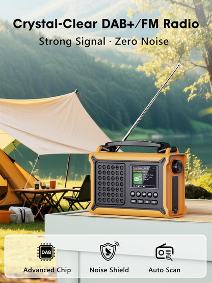 ROCAM CR1030DAB DAB+/UKW Kurbelradio mit Bluetooth & Solarpanel