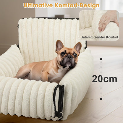 MIXJOY Hunde-Autositz für kleine und mittlere Hunde, Beige