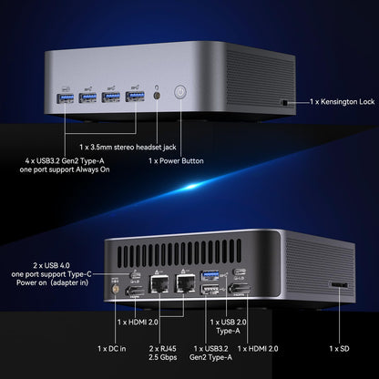 GEEKOM AI Mini PC GT1 Mega - Intel Core Ultra 9-185H
