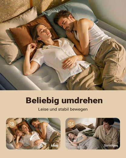 iDOO Luftmatratze Selbstaufblasend 2 Personen - 152x203x46cm