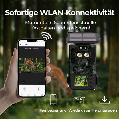 VOOPEAK TC37 Solar Wildkamera 4K 60MP, WLAN, Sternenlicht-Nachtsicht