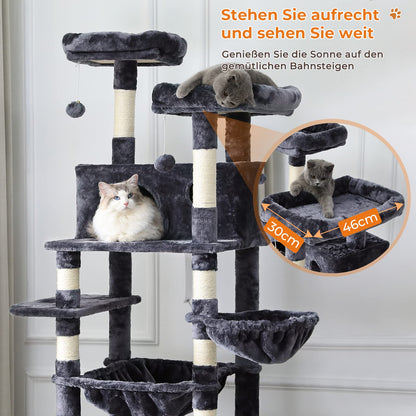 MSmask Kratzbaum XXL - 193 cm gross für Grosse Katzen