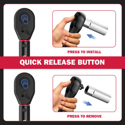 ALAIAL 12-tlg. Drehmomentschlüsselset - 1/2" & 3/8", 20-220Nm, 5-60Nm