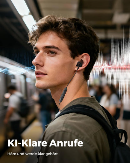 truefree HD-100 Bluetooth In-Ear Kopfhörer mit Nackenbügel, IP67