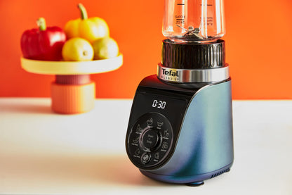 Tefal Blend Up Mini-Mixer BL19H4F0 mit 2 On-the-Go-Flaschen, Blau