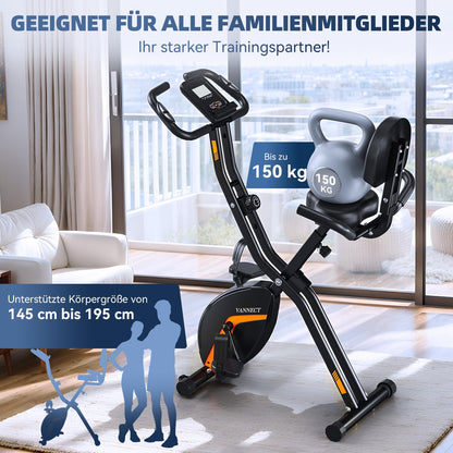 Vanncet Heimtrainer Fahrrad Ergometer - Klappbar Magnetwiderstand
