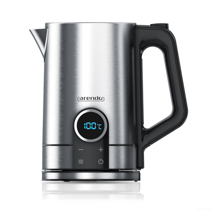 Arendo Wasserkocher Temperaturwahl - Edelstahl 1.7L