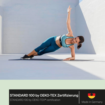 BLACKROLL® MAT Rutschfeste Fitnessmatte - 65x185 cm Schwarz mit GYMBAG