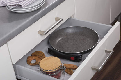 BALLARINI Click & Cook Bratpfannenset 3-teilig, klappbar, 20/24/28cm