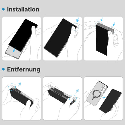 pitaka Samsung Galaxy S25 Ultra Aramid Hülle - Schwarz/Grau