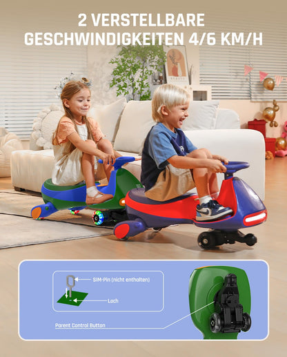 FanttikRide N7 Pro Elektrisches Rutschauto für Kinder – Grün