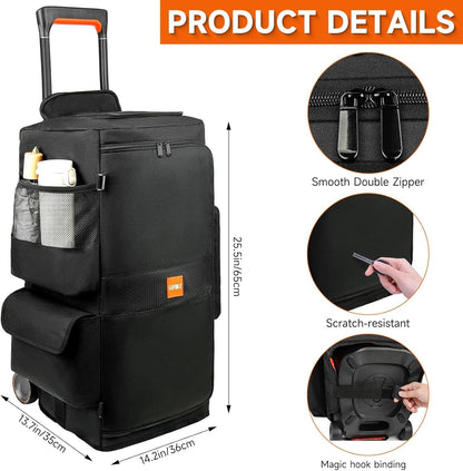 LEFOR·Z Tragetasche für JBL PartyBox Stage 320 / 310, Schwarz-Orange