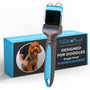 The Doodle Brush Slicker-Bürste, Hundebürste für Doodles – lange polierte Pins, flexibler Bürstenkopf