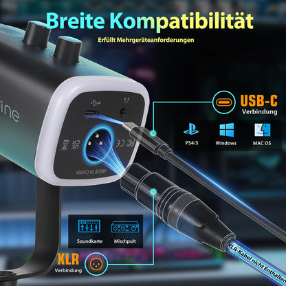 FIFINE MI6 Dynamisches Gaming-Mikrofon mit XLR und USB