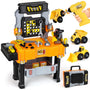 Lehoo Castle Kinderwerkbank mit Elektrobohrmaschine und 2 Autos aus Kunststoff