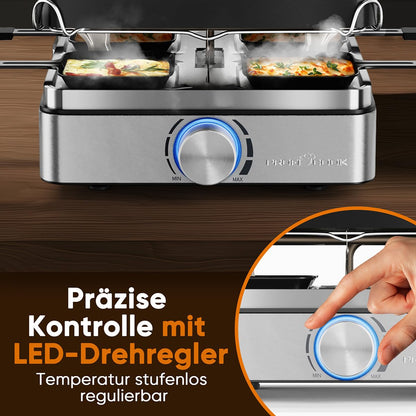 ProfiCook Raclette-Grill PC RG 1301 für 4 Personen mit Wendegussplatte