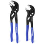 WORKPRO Zangenschlüssel-Set 2-teilig, 180 & 255 mm, Cr-V-Stahl mit schwarzer Oberfläche