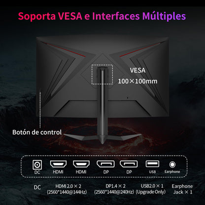 KTC 32 Zoll Curved Gaming Monitor 1000R - 2K WQHD 240Hz