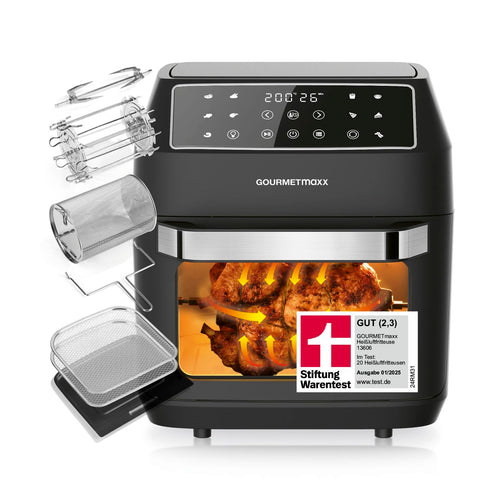 GOURMETmaxx Heissluftfritteuse 12 L Airfryer Minibackofen