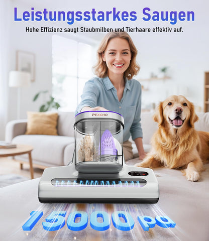 PEXCHO PM600 Milbensauger – Matratzensauger mit UV-Licht
