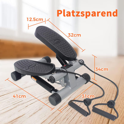 Niceday Mini Stepper – 2-in-1 Hometrainer mit Power Ropes