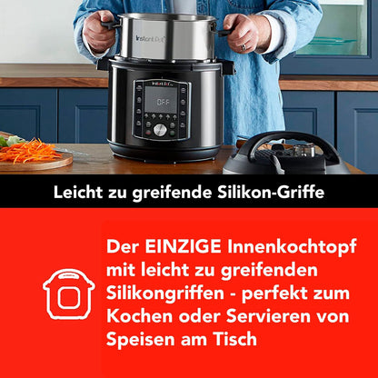 Instant Pot Pro 10-in-1 Elektro-Multikocher – 7,6 L Schwarz