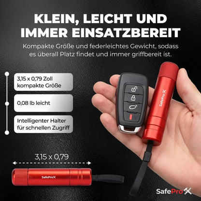 SafePro X Notfallhammer mit Gurtschneider und Glasbrecher, 2er-Pack