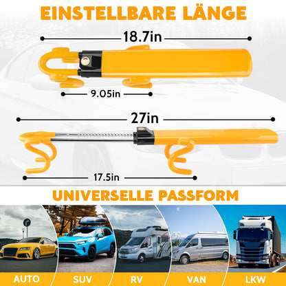 Tevlaphee Lenkradkralle Lenkradschloss für Auto und SUV, gelb