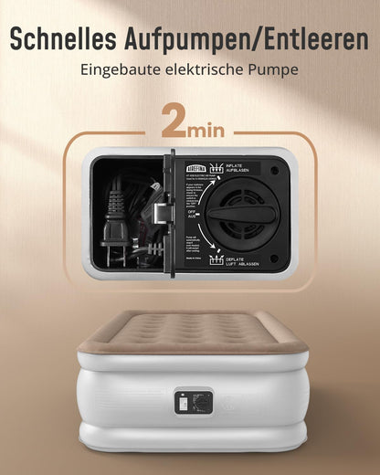 Airefina Luftbett selbstaufblasend 1 Person – 190x99x40 cm