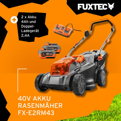 Fuxtec Akku Rasenmäher E2RM43 40V - 43cm Schnittbreite