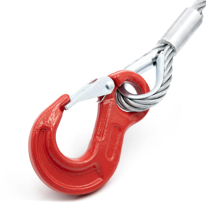 ALFA LOGISTIK Anschlagseil Stahl 12mm 8m mit Haken und Öse