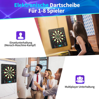 Coanhctm Profi E-Dartscheibe mit Deutscher Stimme