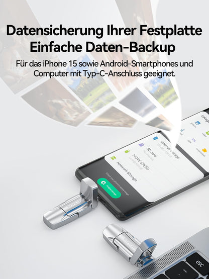 MOVE SPEED 1TB USB Stick 3.2 USB C Gen2 – High-Speed SSD Stick