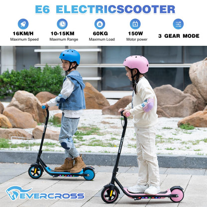 EVERCROSS E6 Elektroroller Kinder 6-12 J. – Leichter E-Scooter 7-farbig