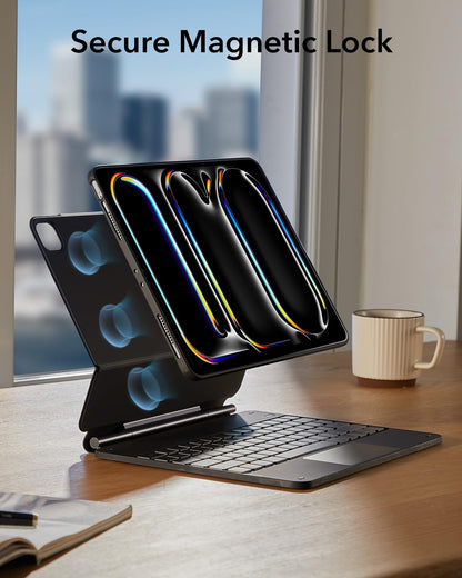 ESR Rebound 360 iPad Pro 13 Zoll M4 2024 Tastaturhülle Schwarz