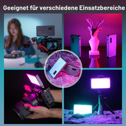 SMALLRIG P96L LED Videoleuchte RGB, Kamera Dauerlicht 2500–8000K