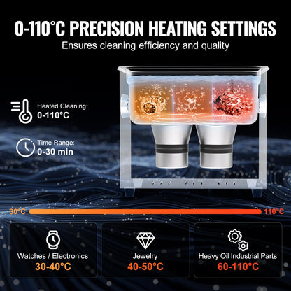VEVOR Ultraschallreiniger 3L digital - mit Heiztimer