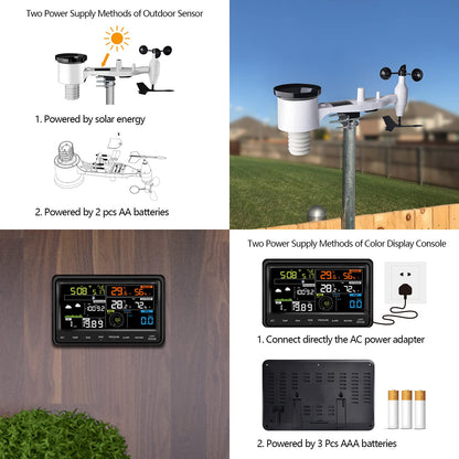 Ecowitt WS2910 Wetterstation – WLAN, 7-in-1, Farbdisplay