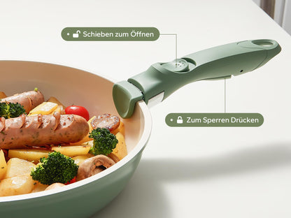 Redchef Kochgeschirr-Set 16-tlg. Antihaft Grün Abnehmbar