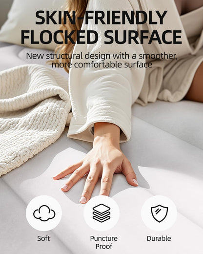 CHILLSUN Luftbett 2 Personen 203x152x46 cm – mit E-Pumpe