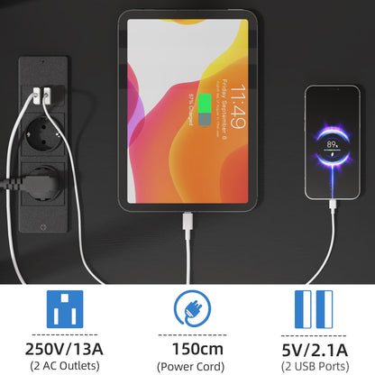 RollStand TV Ständer TV Rollwagen – Schwarz 32-75 Zoll