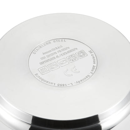Amazon Basics Schnellkochtopf Edelstahl 6 l mit Dampfgarer