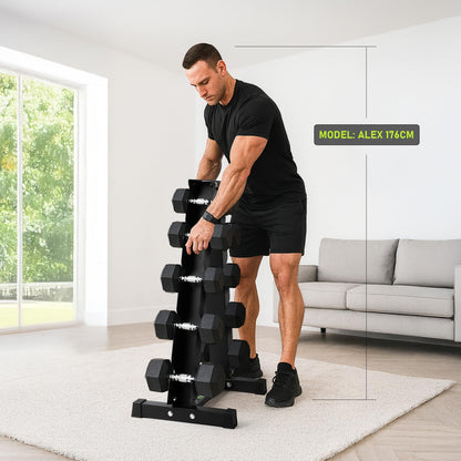 PhysKcal 5-Tier Kurzhantel Rack – Hantelablage Ständer