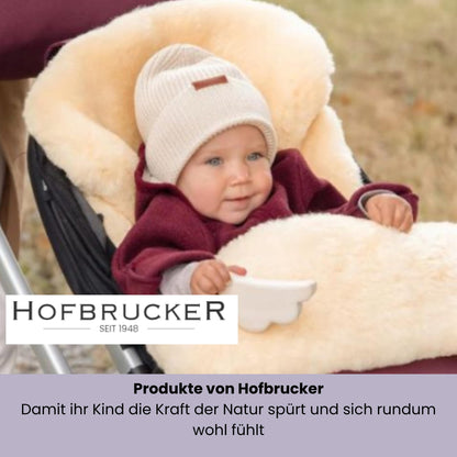 Hofbrucker Baby-Lammfell Naturform Premium – Medizinisch Waschbar