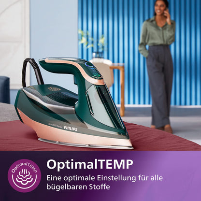 Philips Azur 8000 Serie Dampfbügeleisen - DST8030/70 Grün Opal
