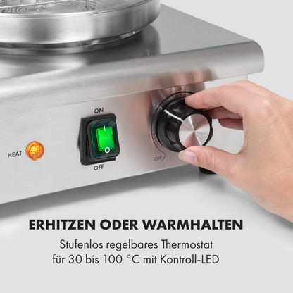 Klarstein Wurstfabrik Pro 600 Hot Dog Maker – Silber